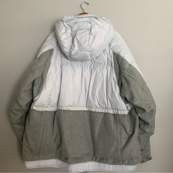 Men’s Nike X Sacai Puffer 800 Fill Down Coat Quilted Jacket Gray XXL NEW! - Picture 7 of 16